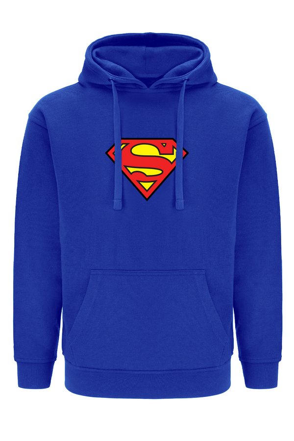 Bluza męska z kapturem Superman 002 DC Niebieski