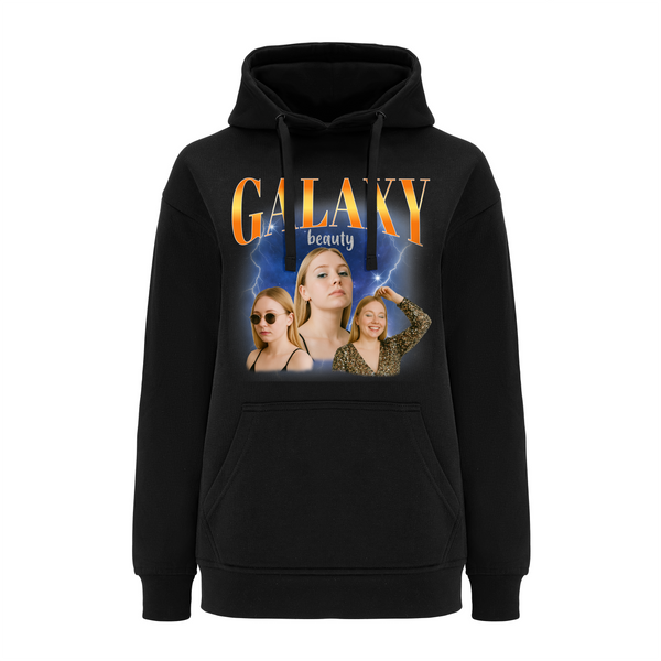 Bluza damska z kapturem BOOTLEG - GALAXY Czarna L