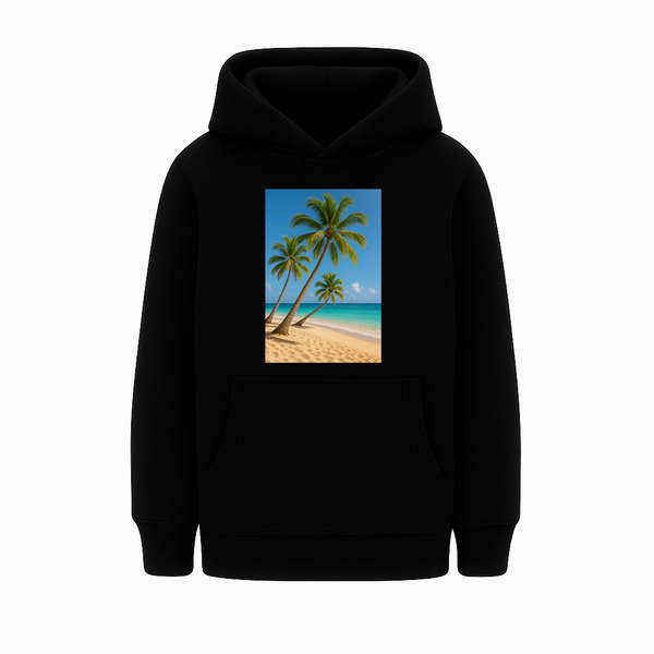 Bluza dziecięca z kapturem DOWOLNE ZDJĘCIE Czarna 5-6