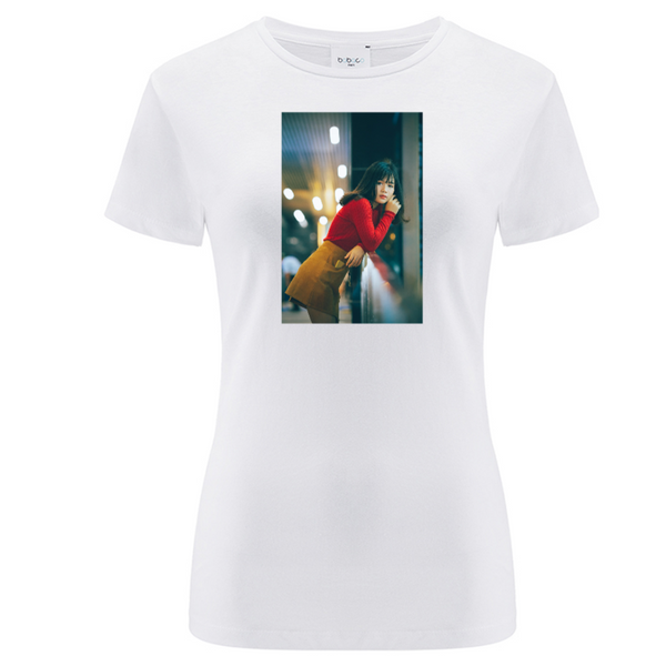 Koszulka personalizowana damska DOWOLNE ZDJĘCIE Biała XL