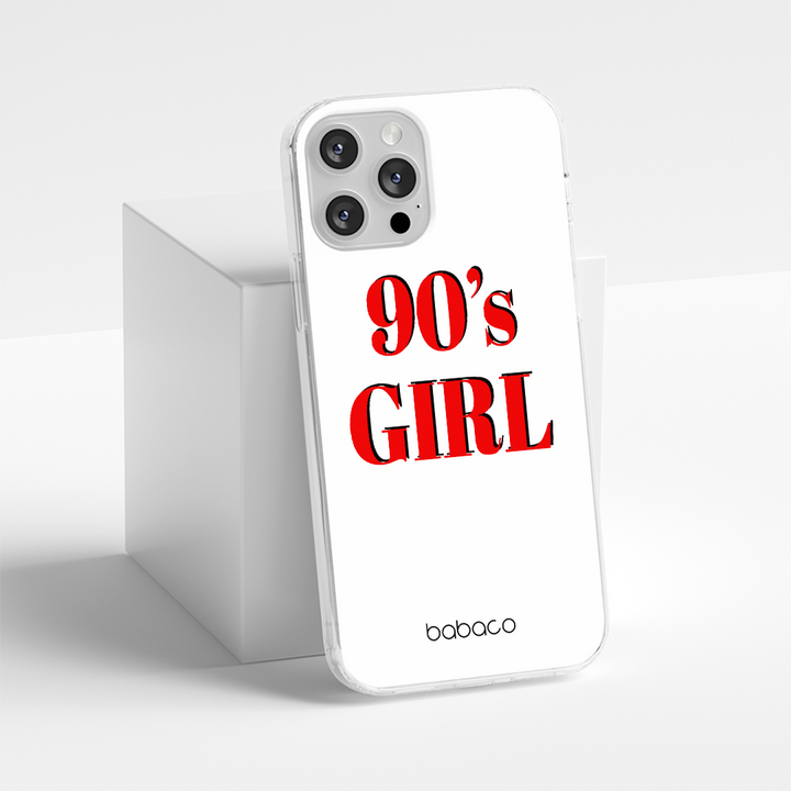 Etui 90's Girl 001 Babaco Nadruk pełny Biały - Babaco Store