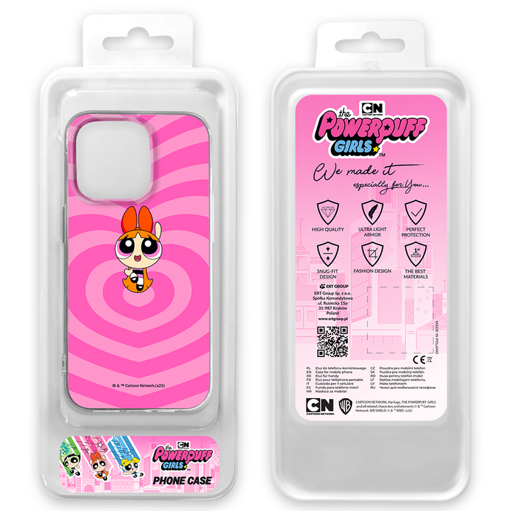 Etui Atomówki 004 The Powerpuff Girls Nadruk pełny Różowy - Babaco Store