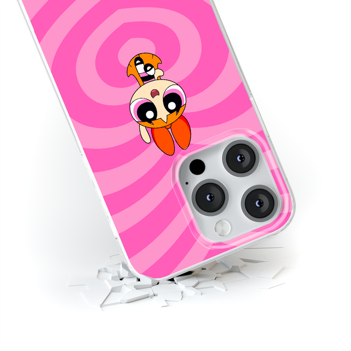 Etui Atomówki 004 The Powerpuff Girls Nadruk pełny Różowy - Babaco Store