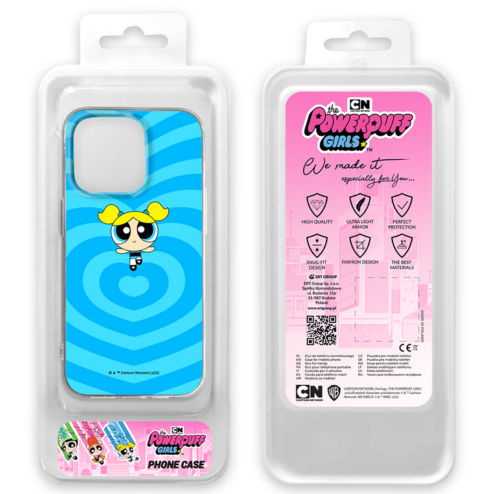 Etui Atomówki 006 The Powerpuff Girls Nadruk pełny Niebieski - Babaco Store