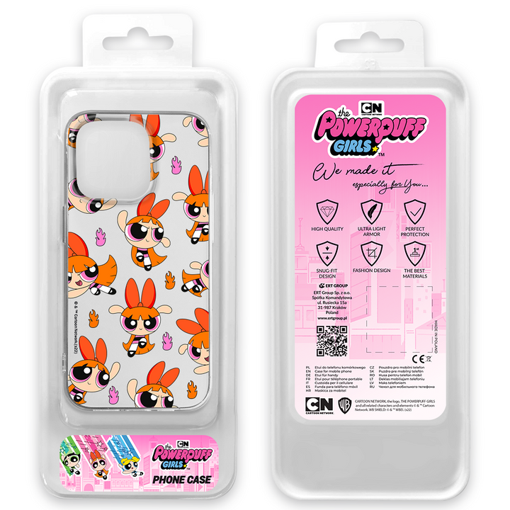 Etui Atomówki 007 The Powerpuff Girls Nadruk częściowy Przeźroczysty - Babaco Store