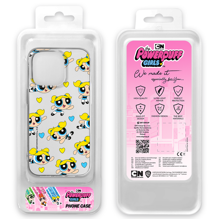 Etui Atomówki 008 The Powerpuff Girls Nadruk częściowy Przeźroczysty - Babaco Store