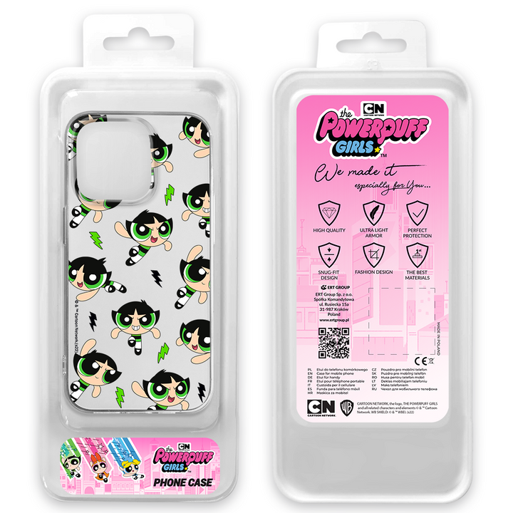 Etui Atomówki 009 The Powerpuff Girls Nadruk częściowy Przeźroczysty - Babaco Store