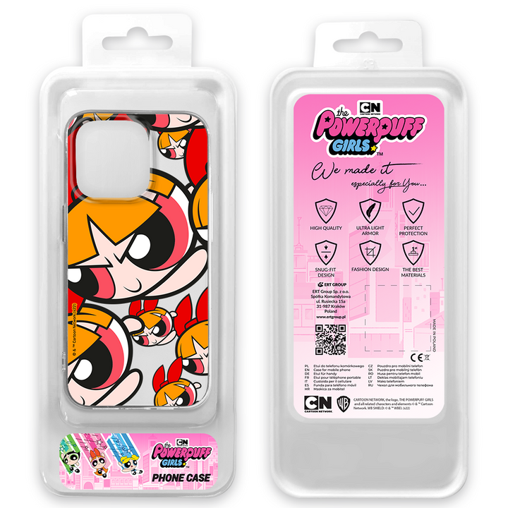 Etui Atomówki 010 The Powerpuff Girls Nadruk częściowy Przeźroczysty - Babaco Store