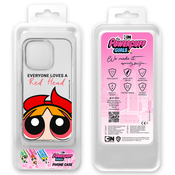 Etui Atomówki 011 The Powerpuff Girls Nadruk częściowy Przeźroczysty - Babaco Store