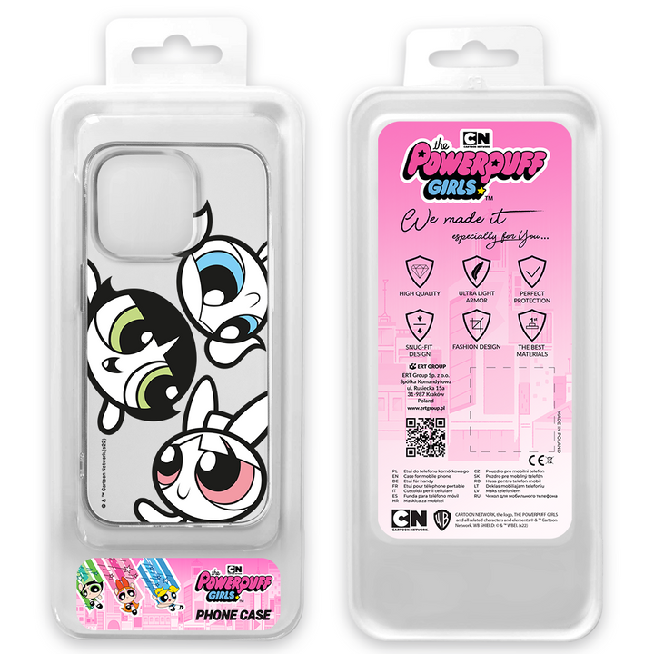 Etui Atomówki 014 The Powerpuff Girls Nadruk częściowy Przeźroczysty - Babaco Store