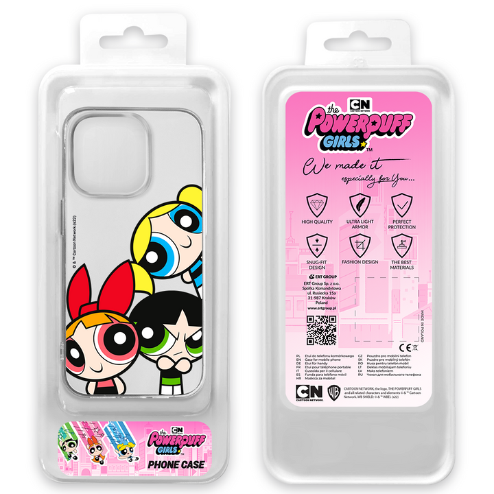 Etui Atomówki 015 The Powerpuff Girls Nadruk częściowy Przeźroczysty - Babaco Store