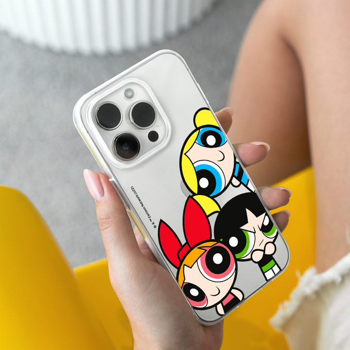 Etui Atomówki 015 The Powerpuff Girls Nadruk częściowy Przeźroczysty - Babaco Store