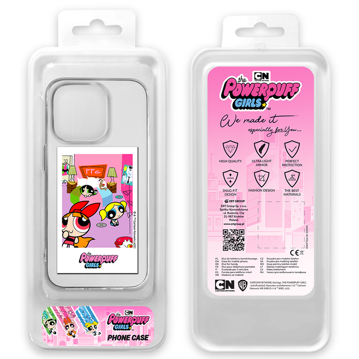 Etui Atomówki 021 The Powerpuff Girls Nadruk częściowy Przeźroczysty - Babaco Store