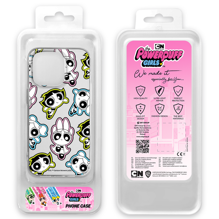 Etui Atomówki 022 The Powerpuff Girls Nadruk częściowy Przeźroczysty - Babaco Store