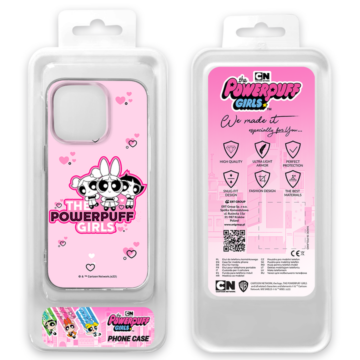 Etui Atomówki 023 The Powerpuff Girls Nadruk pełny Różowy - Babaco Store