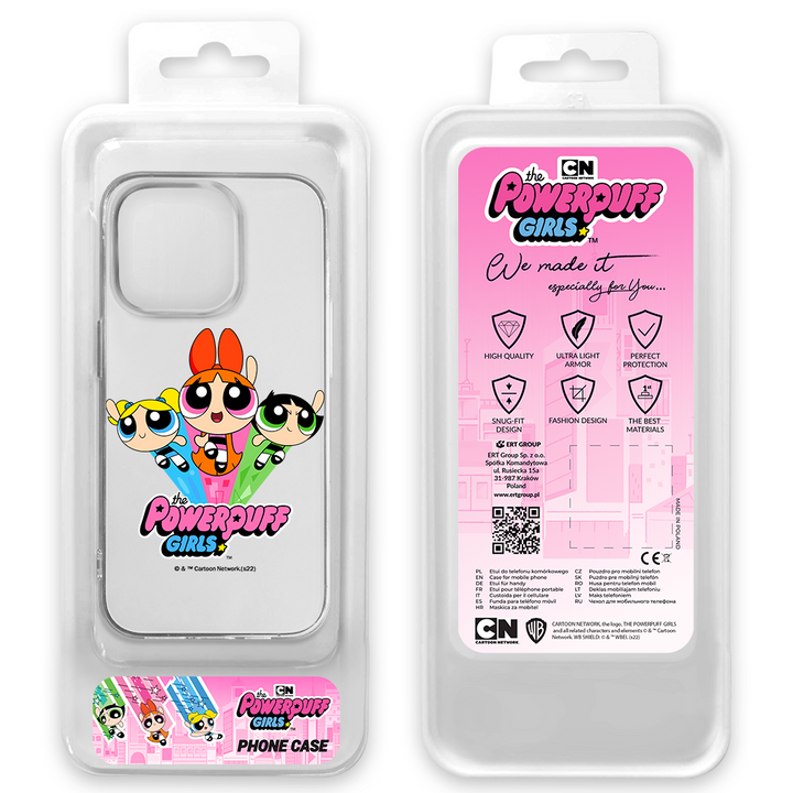 Etui Atomówki 029 The Powerpuff Girls Nadruk częściowy Przeźroczysty - Babaco Store