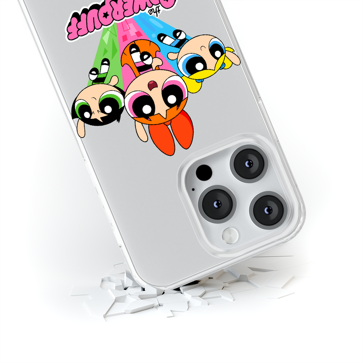 Etui Atomówki 029 The Powerpuff Girls Nadruk częściowy Przeźroczysty - Babaco Store