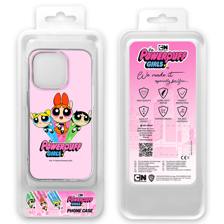 Etui Atomówki 029 The Powerpuff Girls Nadruk pełny Różowy - Babaco Store