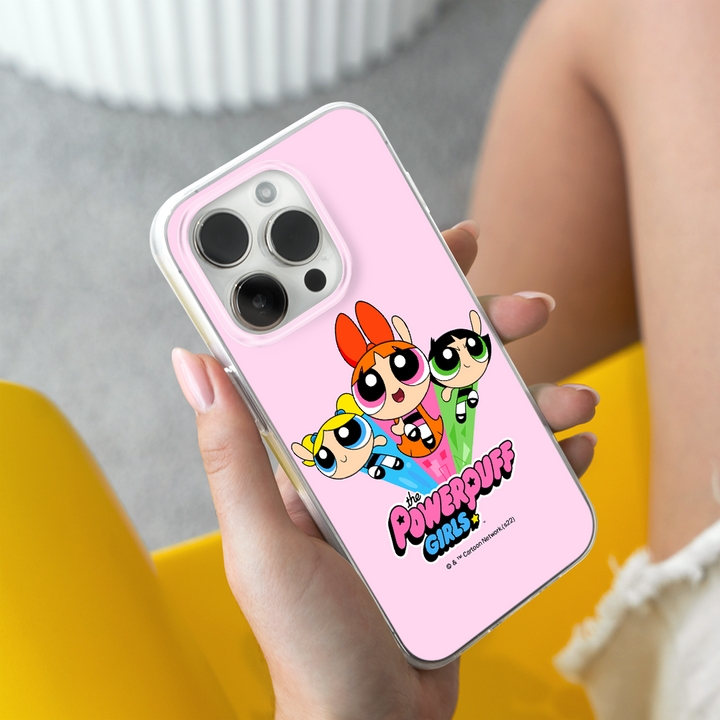 Etui Atomówki 029 The Powerpuff Girls Nadruk pełny Różowy - Babaco Store