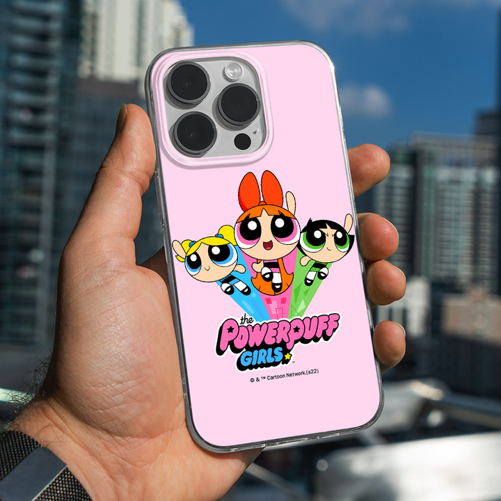 Etui Atomówki 029 The Powerpuff Girls Nadruk pełny Różowy - Babaco Store