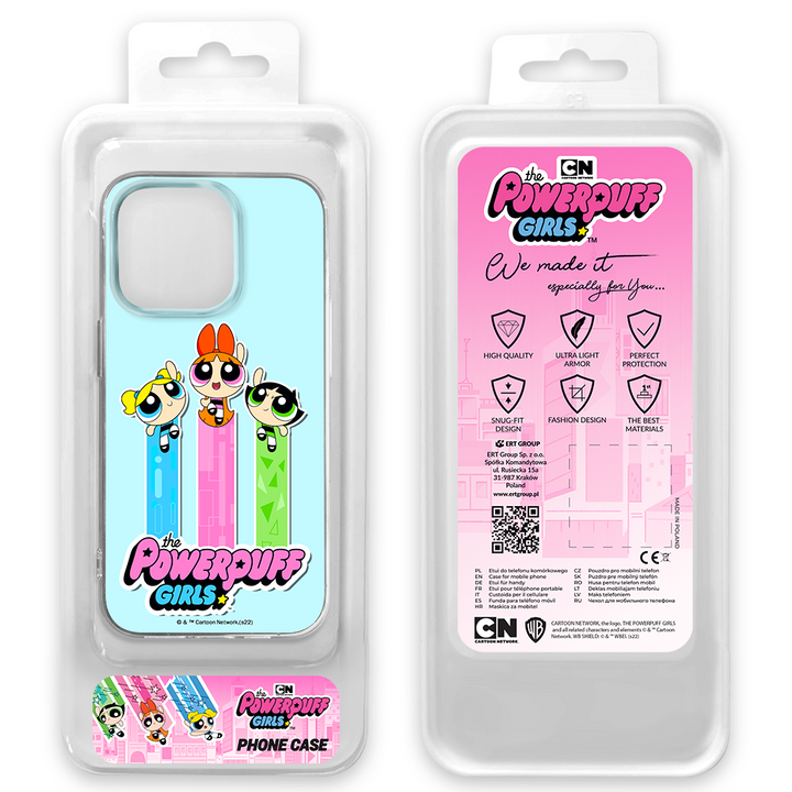 Etui Atomówki 030 The Powerpuff Girls Nadruk pełny Niebieski - Babaco Store