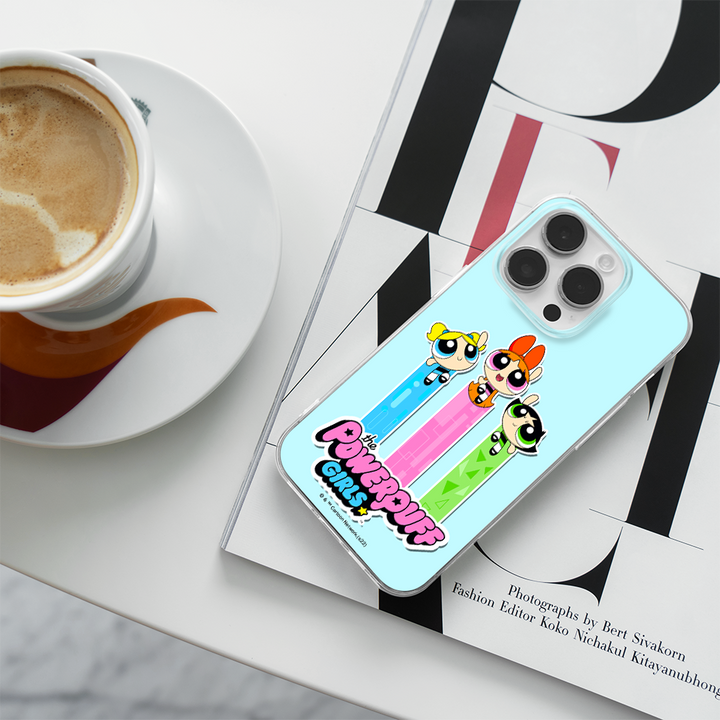 Etui Atomówki 030 The Powerpuff Girls Nadruk pełny Niebieski - Babaco Store