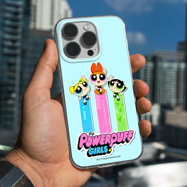 Etui Atomówki 030 The Powerpuff Girls Nadruk pełny Niebieski - Babaco Store