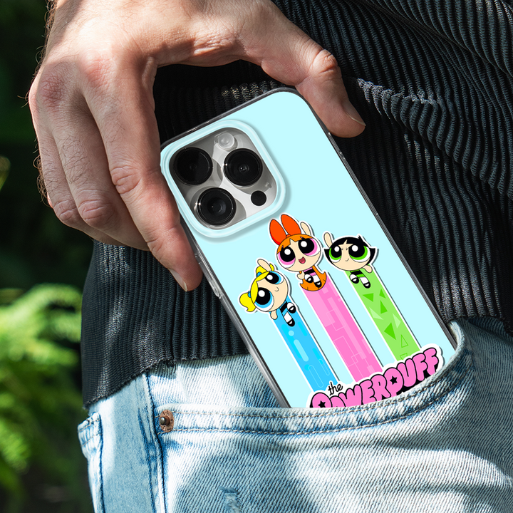 Etui Atomówki 030 The Powerpuff Girls Nadruk pełny Niebieski - Babaco Store