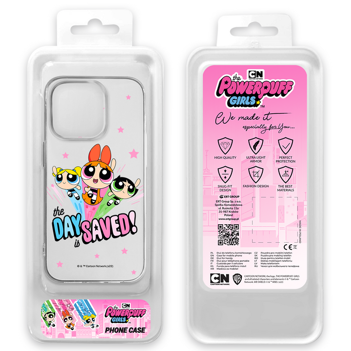 Etui Atomówki 031 The Powerpuff Girls Nadruk częściowy Przeźroczysty - Babaco Store