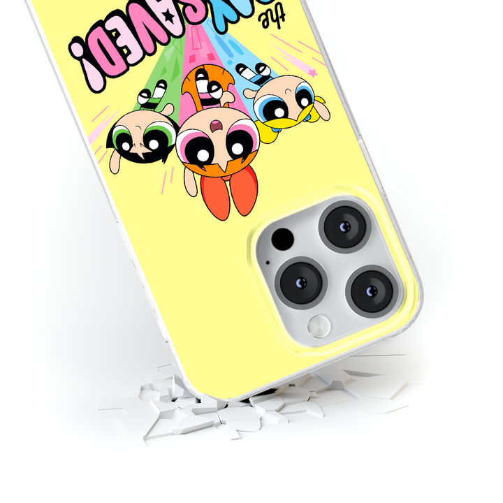 Etui Atomówki 031 The Powerpuff Girls Nadruk pełny Żółty - Babaco Store