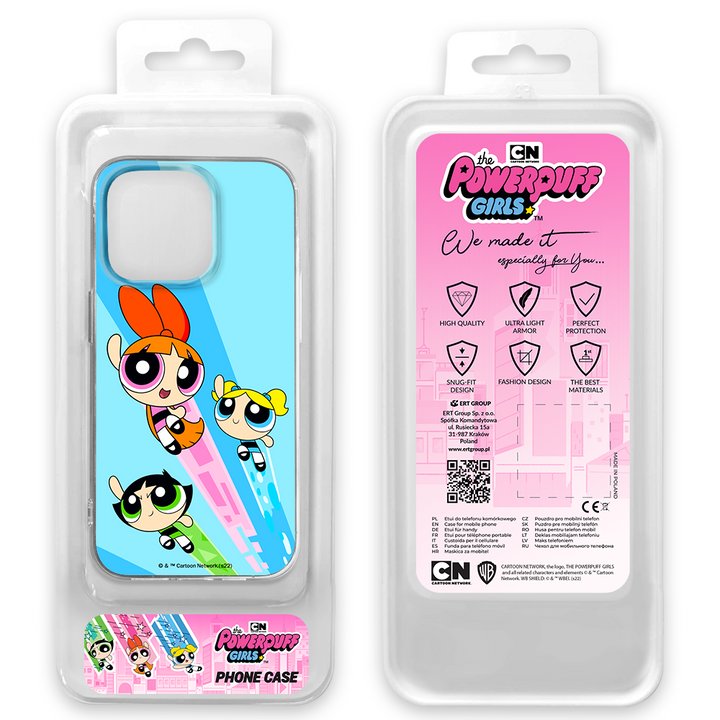 Etui Atomówki 032 The Powerpuff Girls Nadruk pełny Niebieski - Babaco Store