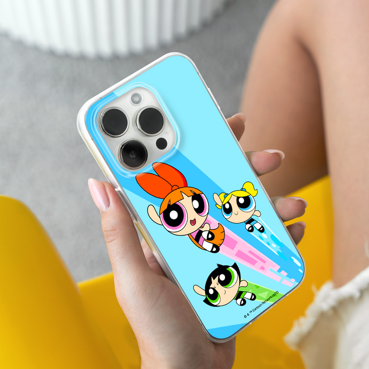 Etui Atomówki 032 The Powerpuff Girls Nadruk pełny Niebieski - Babaco Store