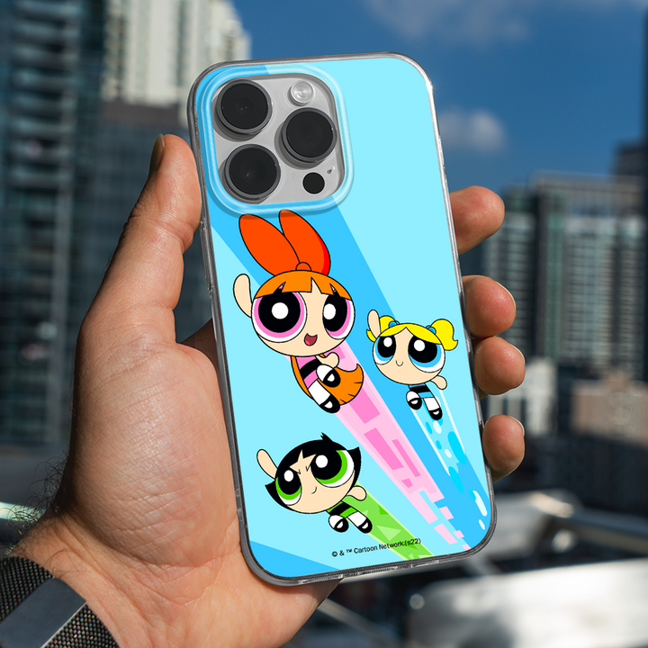 Etui Atomówki 032 The Powerpuff Girls Nadruk pełny Niebieski - Babaco Store