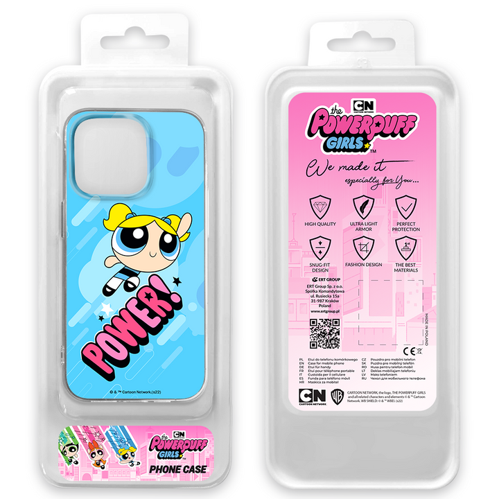 Etui Atomówki 034 The Powerpuff Girls Nadruk pełny Niebieski - Babaco Store