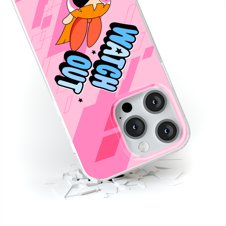 Etui Atomówki 035 The Powerpuff Girls Nadruk pełny Różowy - Babaco Store