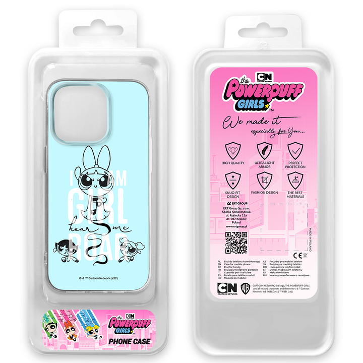 Etui Atomówki 040 The Powerpuff Girls Nadruk pełny Niebieski - Babaco Store