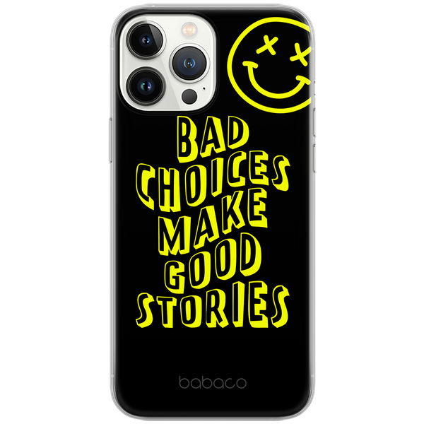 Etui Bad choices 002 Babaco Nadruk pełny Czarny - Babaco Store