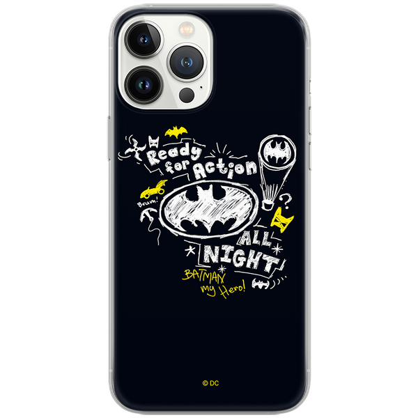 Etui Batman 014 DC Nadruk pełny Czarny