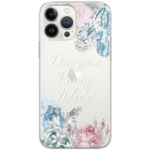 Etui Drużyna Panny Młodej 004 Wedding Babaco Nadruk częściowy Przeźroczysty