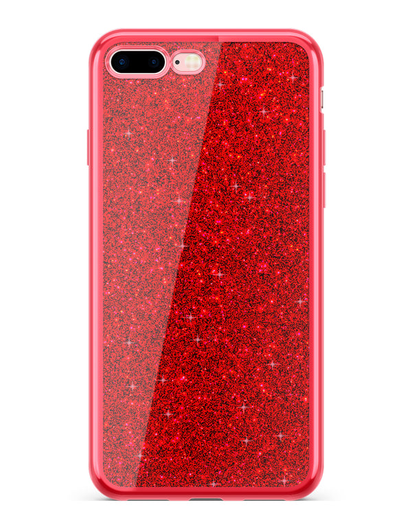 Etui Electro Glitter kolor: Czerwony