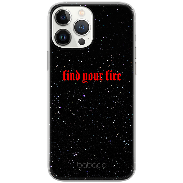 Etui Find your fire 002 Babaco Nadruk pełny Czarny