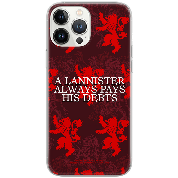 Etui Gra o Tron 018 Game of Thrones Nadruk pełny Czerwony