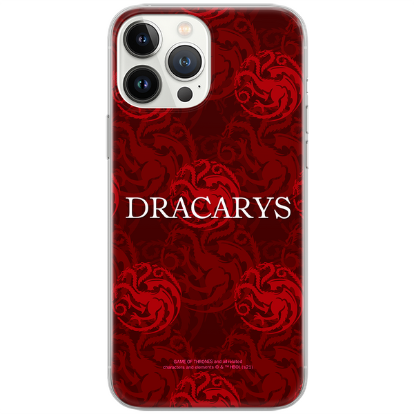 Etui Gra o Tron 021 Game of Thrones Nadruk pełny Czerwony