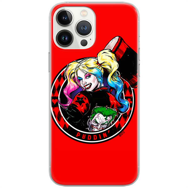 Etui Harley Quinn 002 DC Nadruk pełny Czerwony