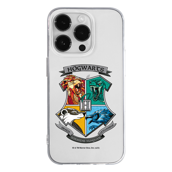 Etui Herb Hogwartu 002 Harry Potter Nadruk częściowy Przeźroczysty