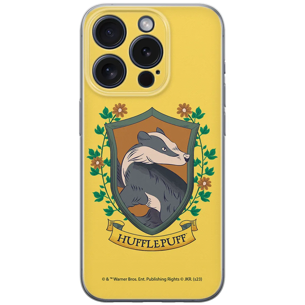 Etui Hufflepuff 002 Harry Potter Nadruk pełny Żółty