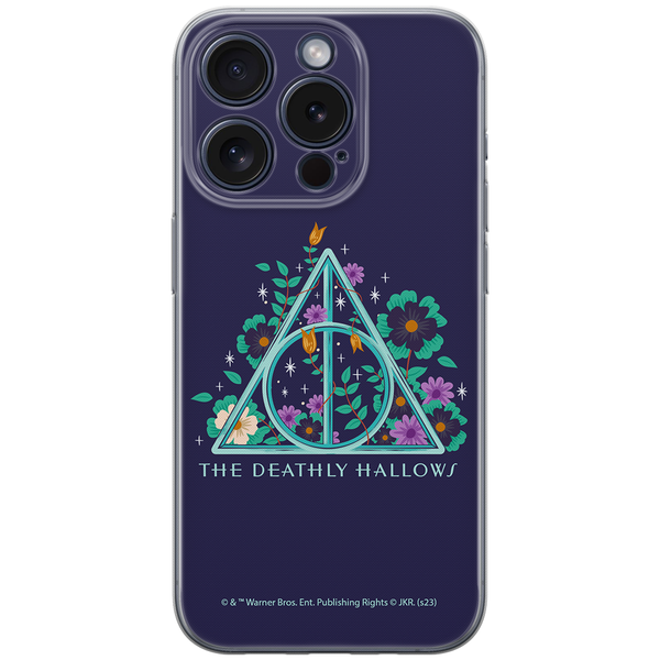 Etui Insygnia Śmierci 001 Harry Potter Nadruk pełny Granatowy