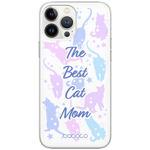 Etui Koty 017 The Best Cat Mom Babaco Nadruk pełny Wielobarwny