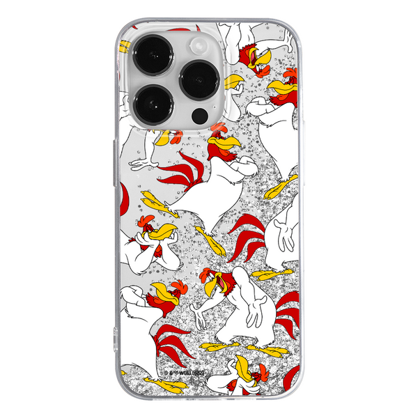 Etui Kurak Leghorn 001 Looney Tunes Płynny brokat Srebrny