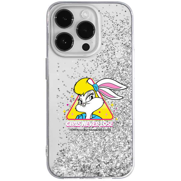 Etui Lola 008 Looney Tunes Płynny brokat Srebrny